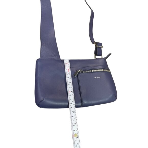 Radley London womans leather Navy Scottie Dog Logo Crossbody Med SKU 9552 - Picture 16 of 16